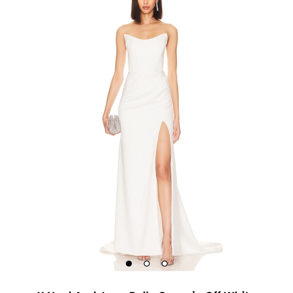 Katie May Noel And Jean Belle Gown in Off White Med